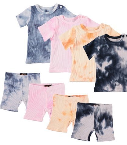 BGDK KIDS TIE DYE WAFFLE SHORTS - LEGGINGS