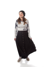 Load image into Gallery viewer, BGDK PLEATED BUTTON SKIRT MIDI - Skirts
