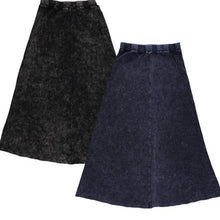 Load image into Gallery viewer, BGDK STONEWASH ALINE MAXI SKIRT - Skirts

