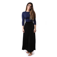 Load image into Gallery viewer, BGDK VELOUR ACORDIAN PLEATED SKIRT MAXI - Skirts
