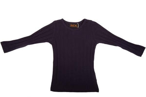 BGDK WIDE RIBBED LONG SLV TOP - Tops