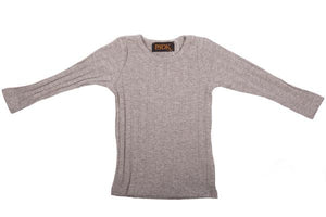 BGDK WIDE RIBBED LONG SLV TOP - Tops