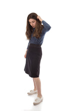 Load image into Gallery viewer, BGDK WOMENS A LINE PONTI WIDE BAND 25&quot; - Skirts
