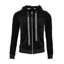 Load image into Gallery viewer, BGDK WOMENS EMBELLISHED VELOUR HOODIE - Tops
