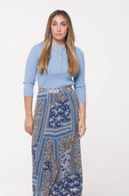 Load image into Gallery viewer, IV ALINE ANGLED CUT HI LO QUILTED PRINT SKIRT - Skirts
