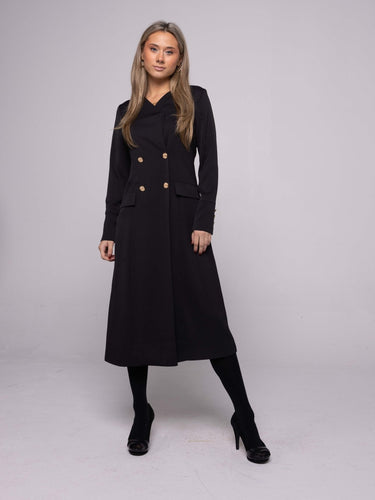 IV DOUBLE BREASTED COAT DRESS - Dresses