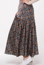 Load image into Gallery viewer, IV LONG YOKE MIDI SKIRT WITH BRANCHES - Skirts
