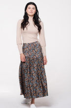 Load image into Gallery viewer, IV LONG YOKE MIDI SKIRT WITH BRANCHES - Skirts
