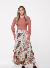 Load image into Gallery viewer, IV QUILTED LOOK LAYERED MIDI SKIRT - Skirts
