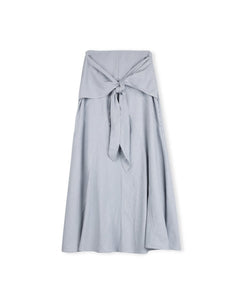 J GATHERED CENTER TIE MAXI SKIRT - Skirts