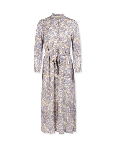 J MULTI BUTTON DOWN BELTED PRINTED DRESS - Dresses
