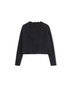 J SCALLOPED EDGE JACKET - Tops