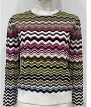 Load image into Gallery viewer, J ZIG ZAG DETAILED KNIT TOP - Tops
