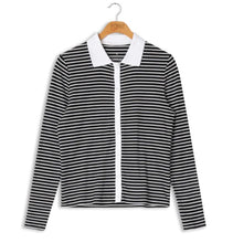 Load image into Gallery viewer, POINT STRIPE POLO - Tops

