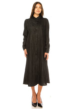 Load image into Gallery viewer, YAL DENIM COLLAR SHIRTDRESS - Dresses
