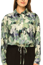 Load image into Gallery viewer, YAL FLORAL CINCH WAIST BLOUSE - Tops
