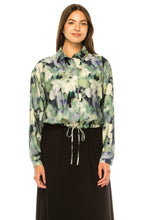 Load image into Gallery viewer, YAL FLORAL CINCH WAIST BLOUSE - Tops
