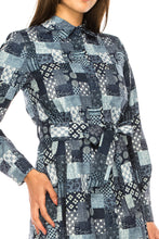 Load image into Gallery viewer, YAL MULTI DESIGN PRINT SHIRTDRESS - Dresses
