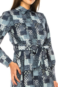 YAL MULTI DESIGN PRINT SHIRTDRESS - Dresses