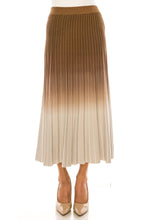 Load image into Gallery viewer, YAL OMBRE KNIT PLEATED SKIRT - Skirts
