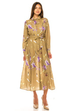 Load image into Gallery viewer, YAL PRINTED SHIRT DRESS WITH BELT - Dresses
